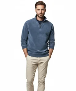 Men’s Washed Half-Zip Sweatshirt